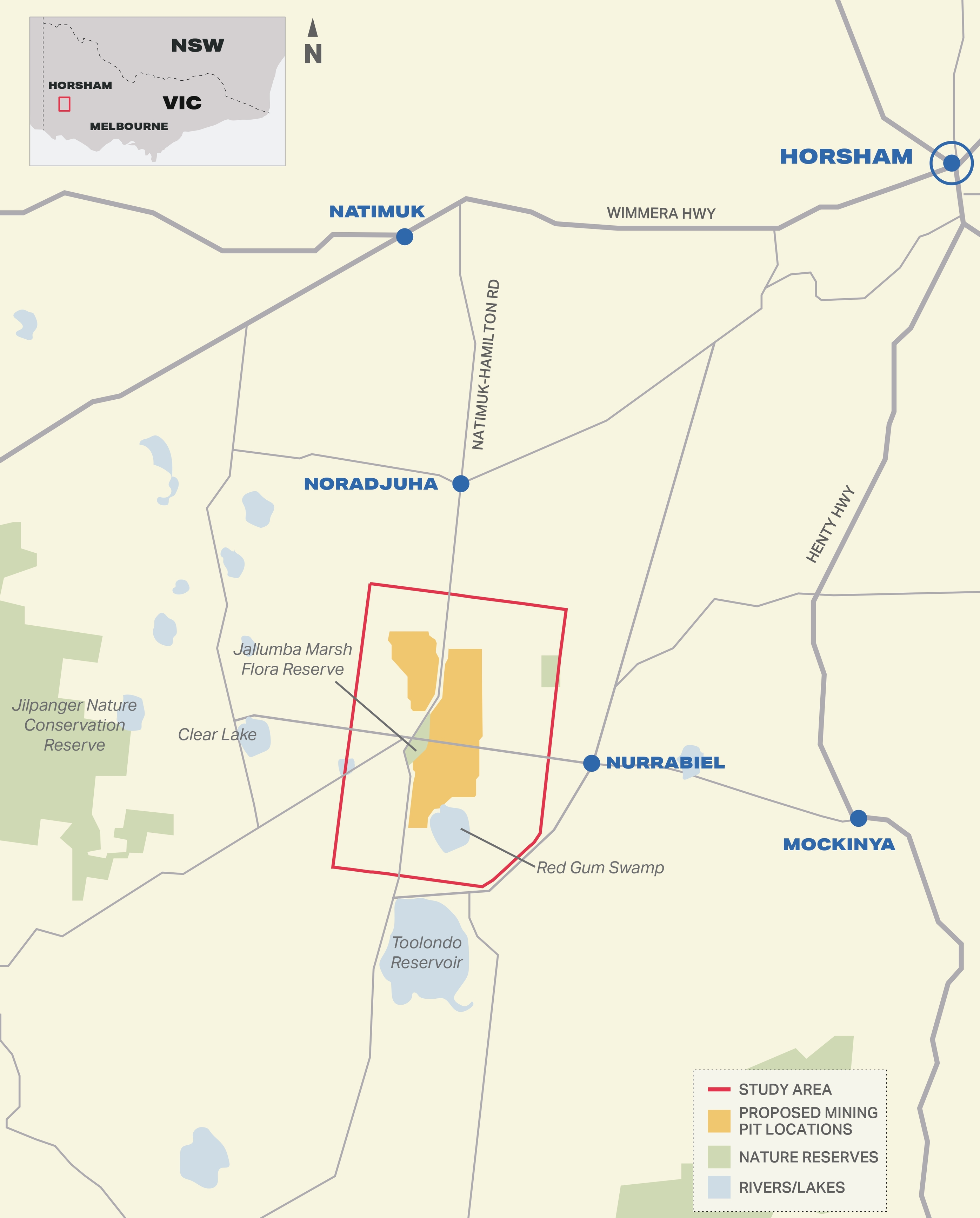 Community Engagement Iluka Wimmera Map